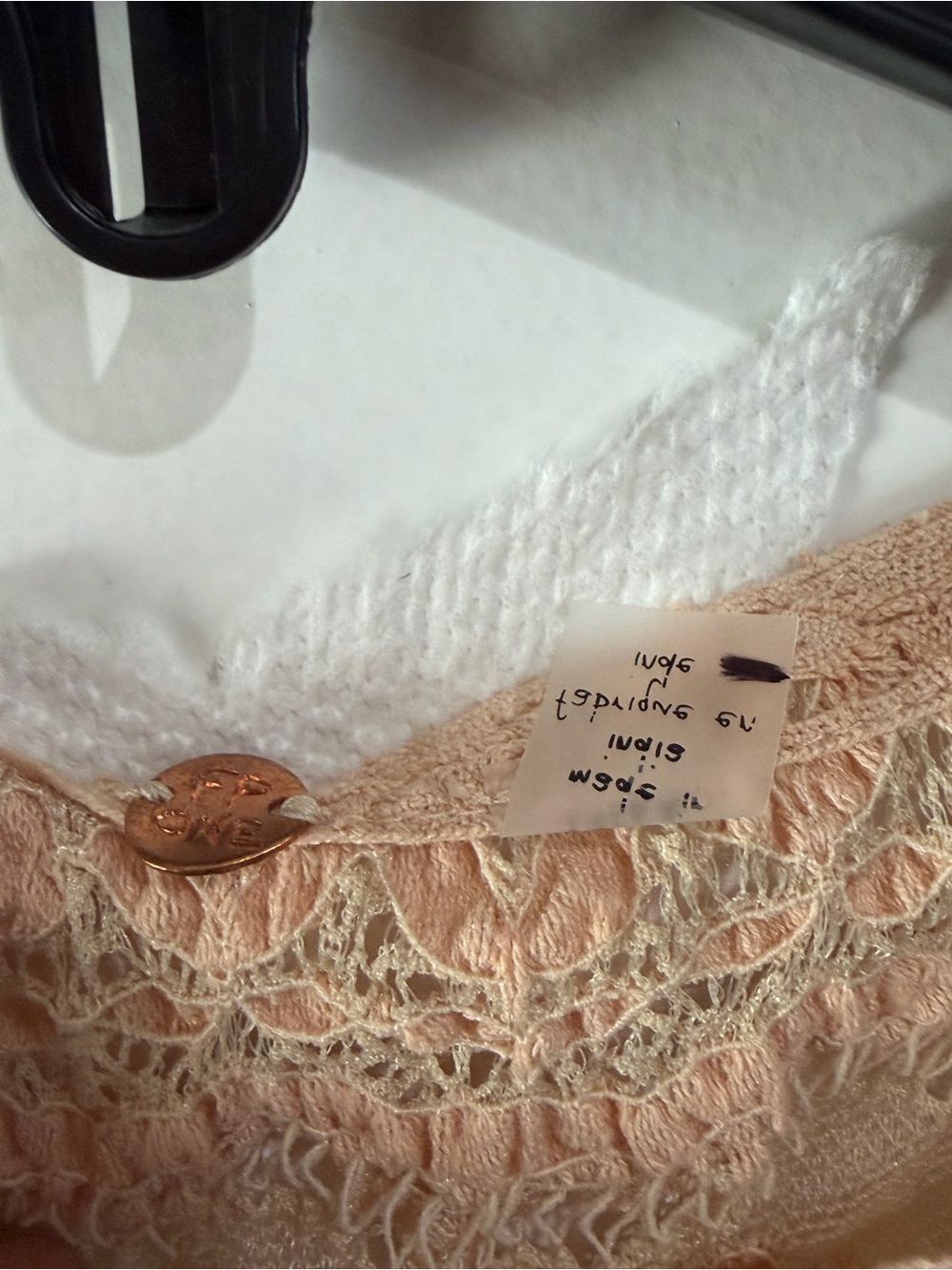 FP Movement by Free People Pale Blush Lace Short Sleeve Tee Top - Picture 6 of 6
